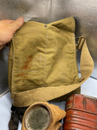 WW2 British Army T-Mic General Service Gas Mask in Bag - The Militaria Shop