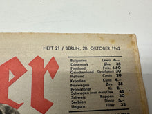 Load image into Gallery viewer, Original WW2 German Army Der Adler Propaganda Magazine - 20th October 1942
