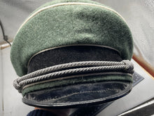 Load image into Gallery viewer, WW2 German Waffen SS Officers Visor Cap without Badges - The Militaria Shop
