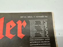 Load image into Gallery viewer, Original WW2 German Army Der Adler Propaganda Magazine - 17th November 1942
