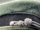 WW2 German Waffen SS Officers Visor Cap without Badges - The Militaria Shop