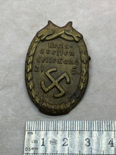 Load image into Gallery viewer, Original German Third Reich 1934 District Meeting, Tellerland - Tinnie.  Rare Badge.
