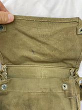 Load image into Gallery viewer, Original WW2 British Army Soldiers Gas Mask Bag in good condition
