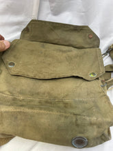 Load image into Gallery viewer, Original WW2 British Army Soldiers Gas Mask Bag in good condition
