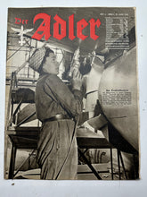 Charger l&#39;image dans la galerie, Original WW2 German Army Der Adler Propaganda Magazine - 23rd March 1943
