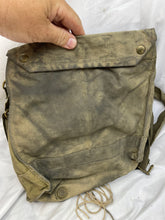 Load image into Gallery viewer, Original WW2 British Army Soldiers Gas Mask Bag in used condition
