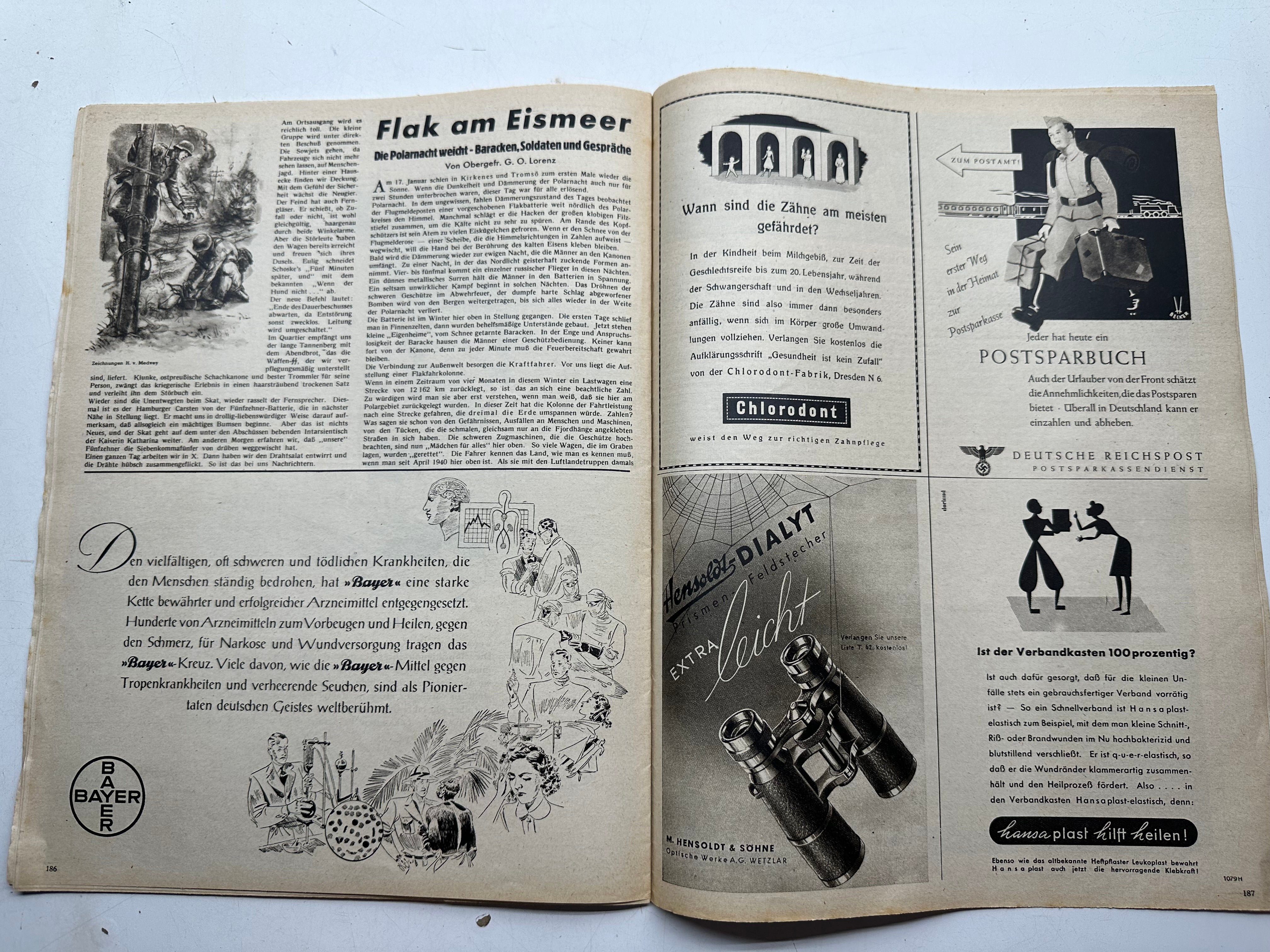 Original WW2 German Army Der Adler Propaganda Magazine - 23rd March 1943 - The Militaria Shop