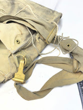 Load image into Gallery viewer, Original WW2 British Army Soldiers Gas Mask Bag in used condition
