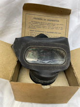 Load image into Gallery viewer, Original British Civilian Gas Mask in Cardboard Carrying Box
