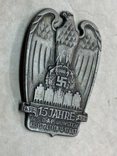 Load image into Gallery viewer, Original WWII German NSDAP 1937 Münster 15th Anniversary Badge

