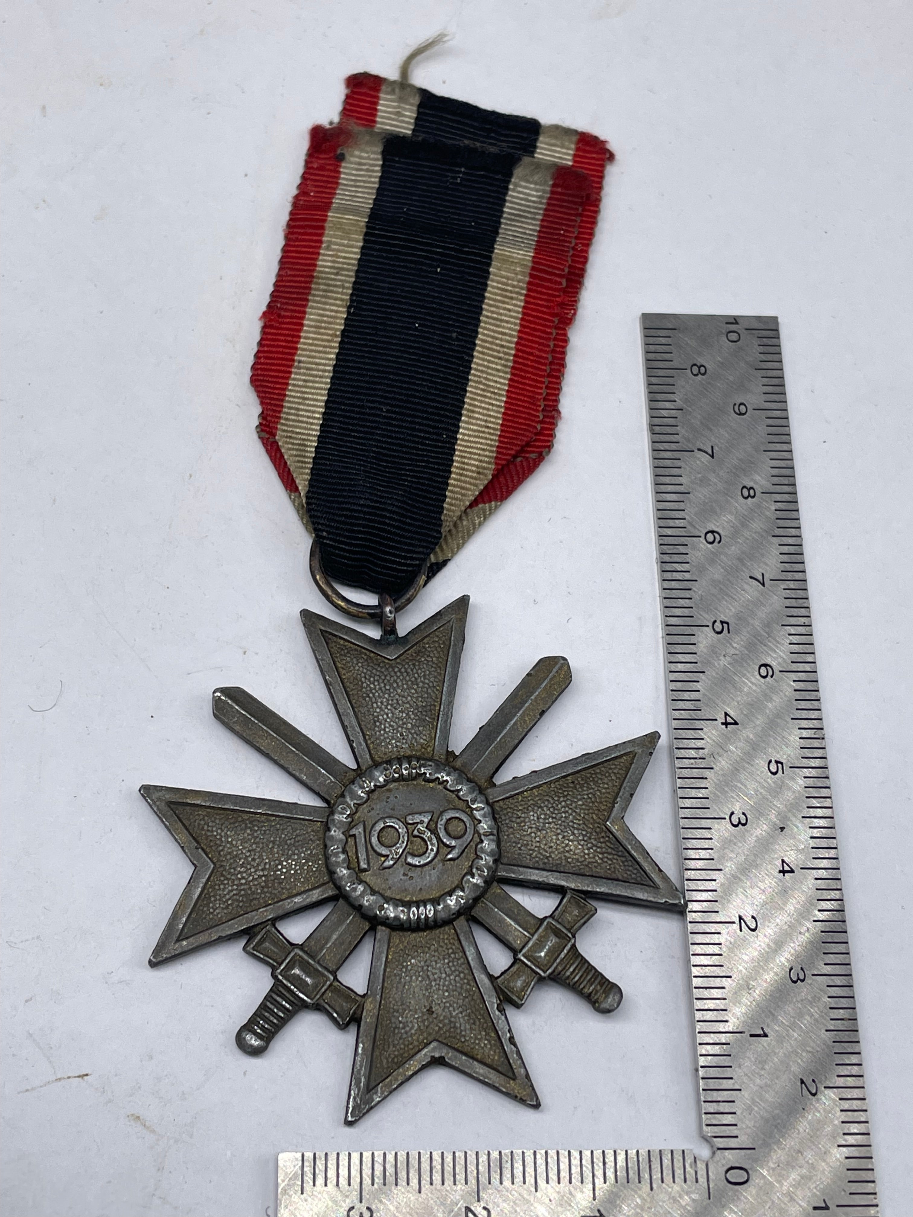 Original WW2 German War Merit Cross with Swords - The Militaria Shop