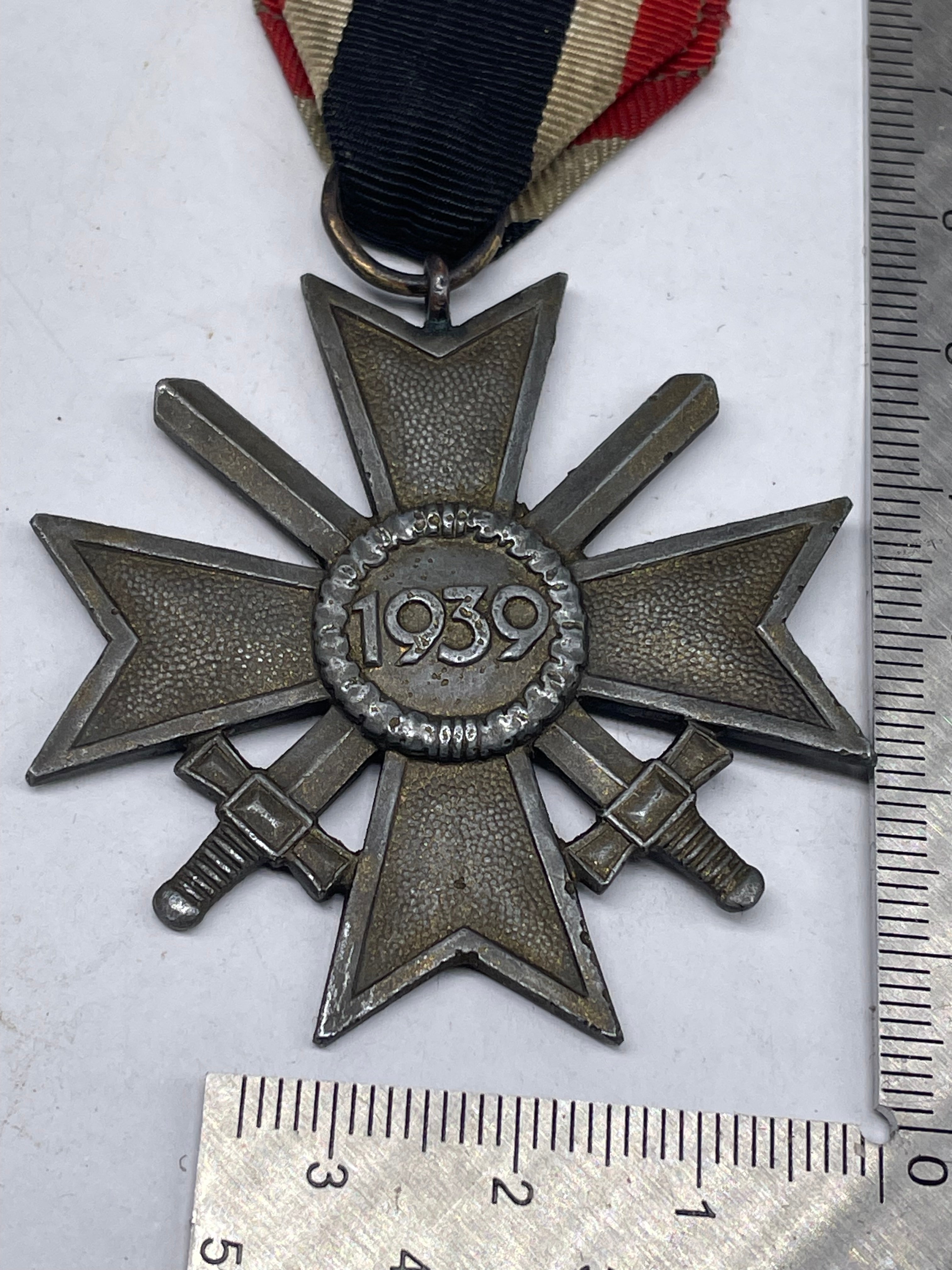 Original WW2 German War Merit Cross with Swords - The Militaria Shop