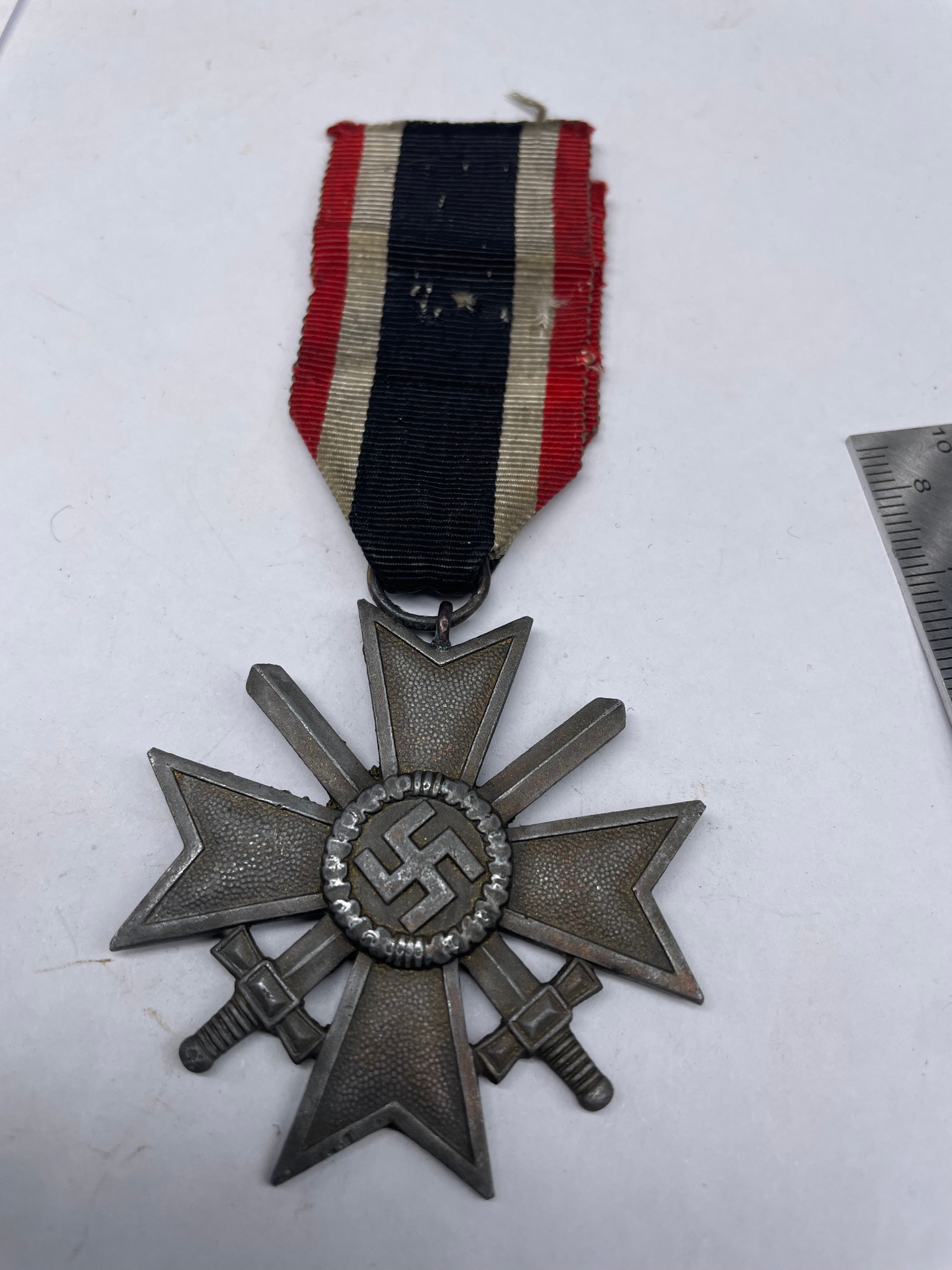 Original WW2 German War Merit Cross with Swords - The Militaria Shop