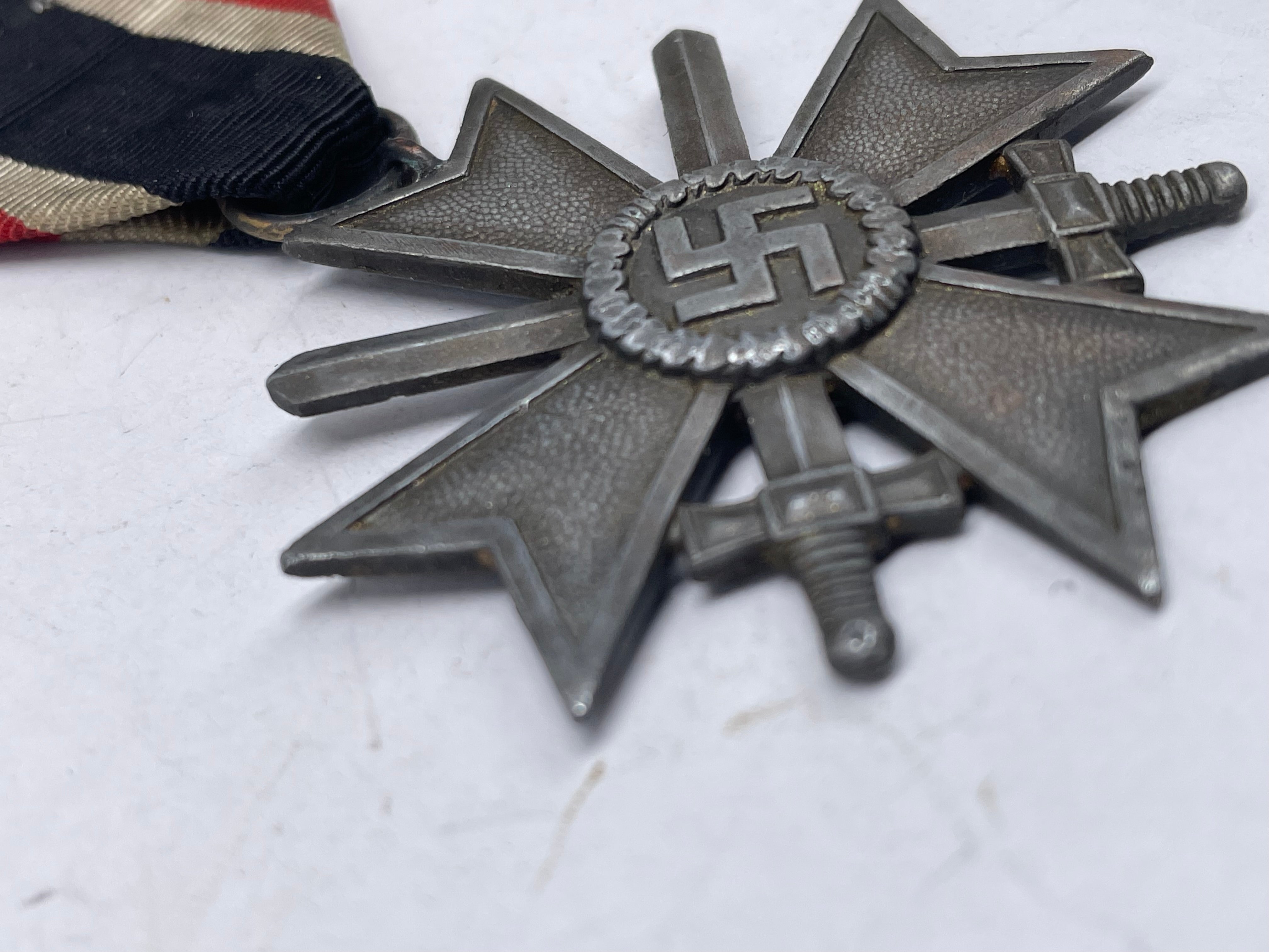 Original WW2 German War Merit Cross with Swords - The Militaria Shop