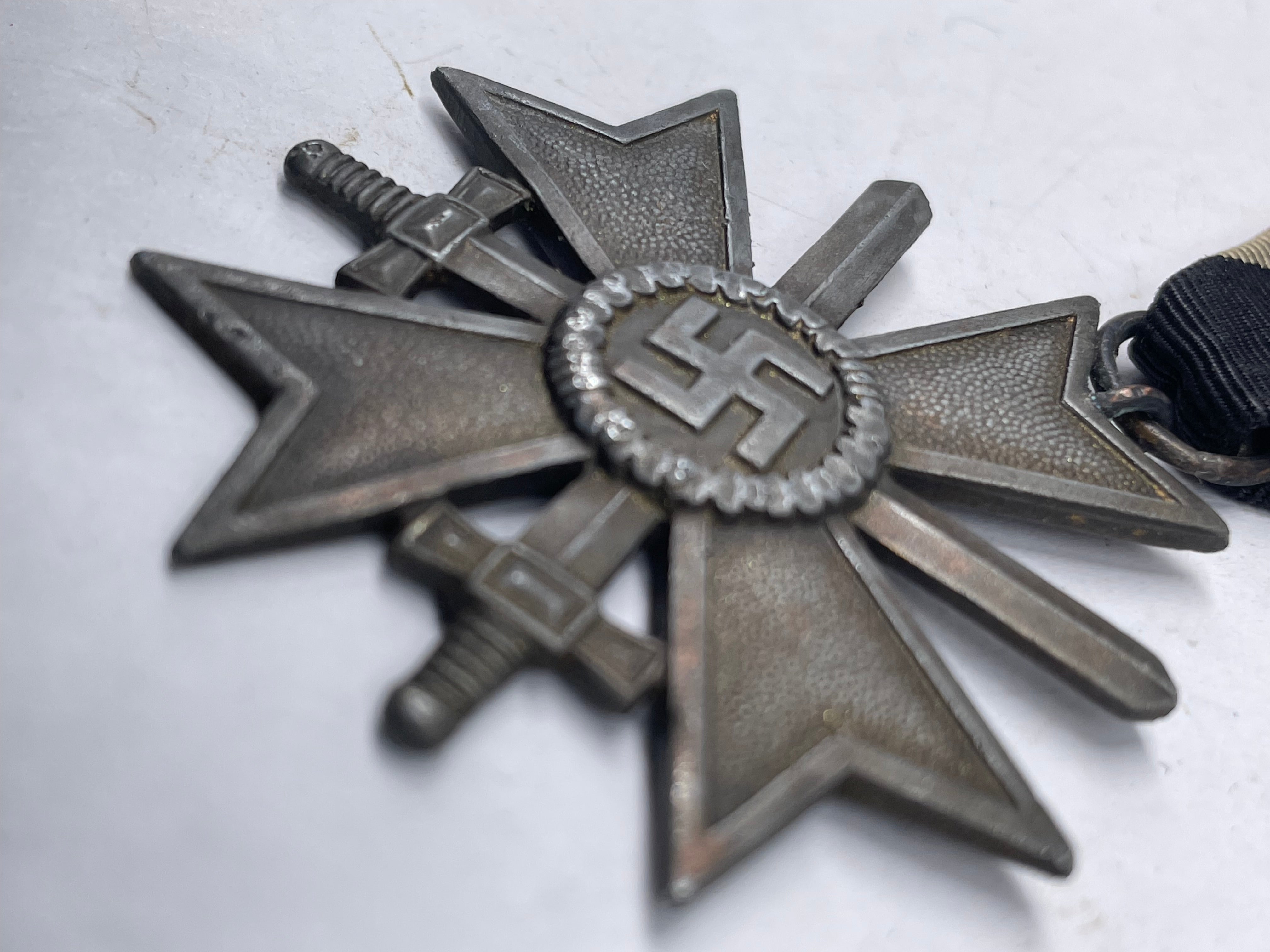 Original WW2 German War Merit Cross with Swords - The Militaria Shop