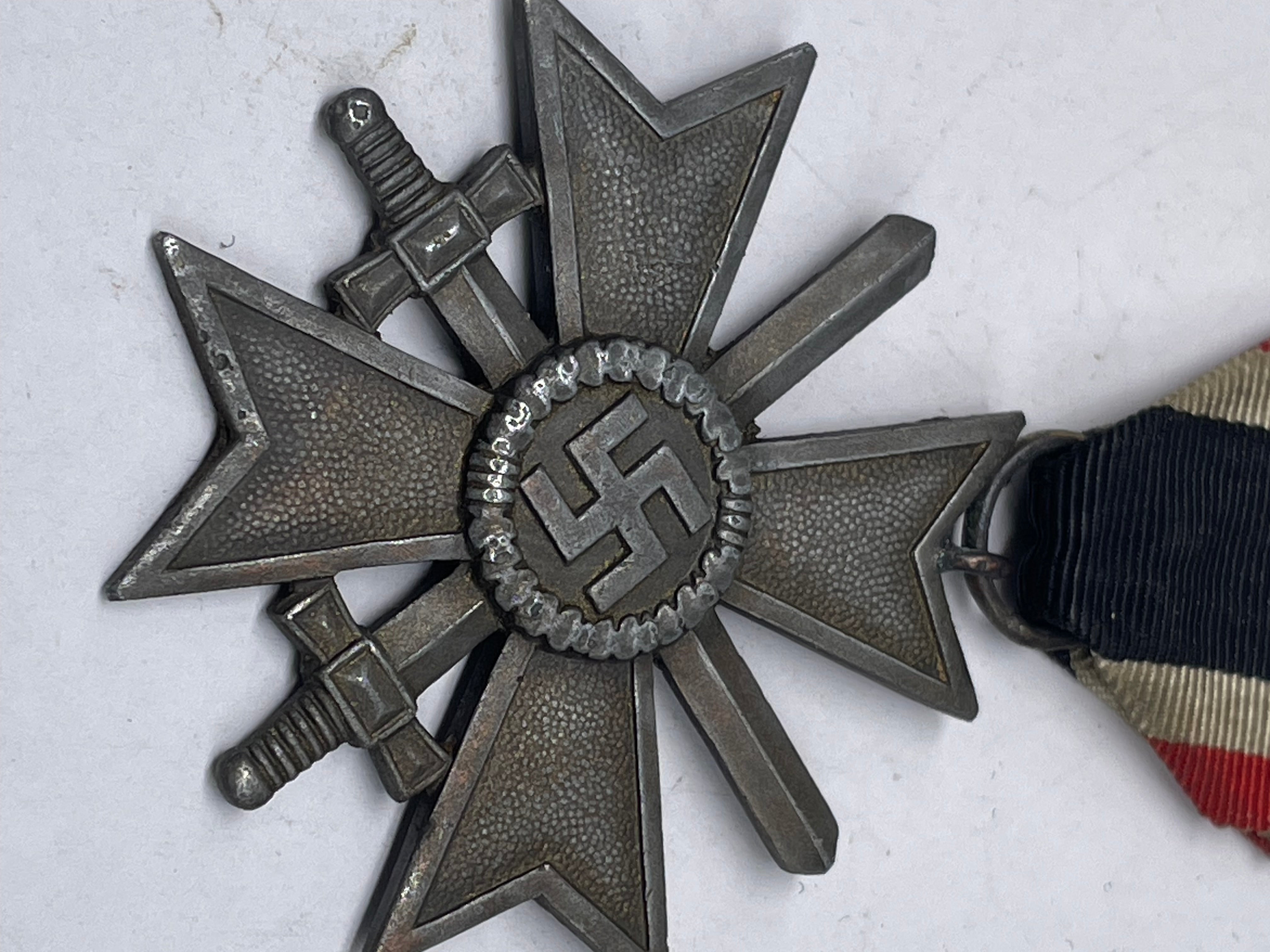 Original WW2 German War Merit Cross with Swords - The Militaria Shop