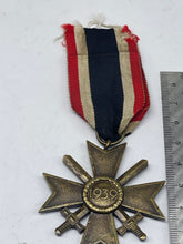 Load image into Gallery viewer, Original WW2 German War Merit Cross with Swords - The Militaria Shop
