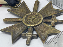 Load image into Gallery viewer, Original WW2 German War Merit Cross with Swords - The Militaria Shop
