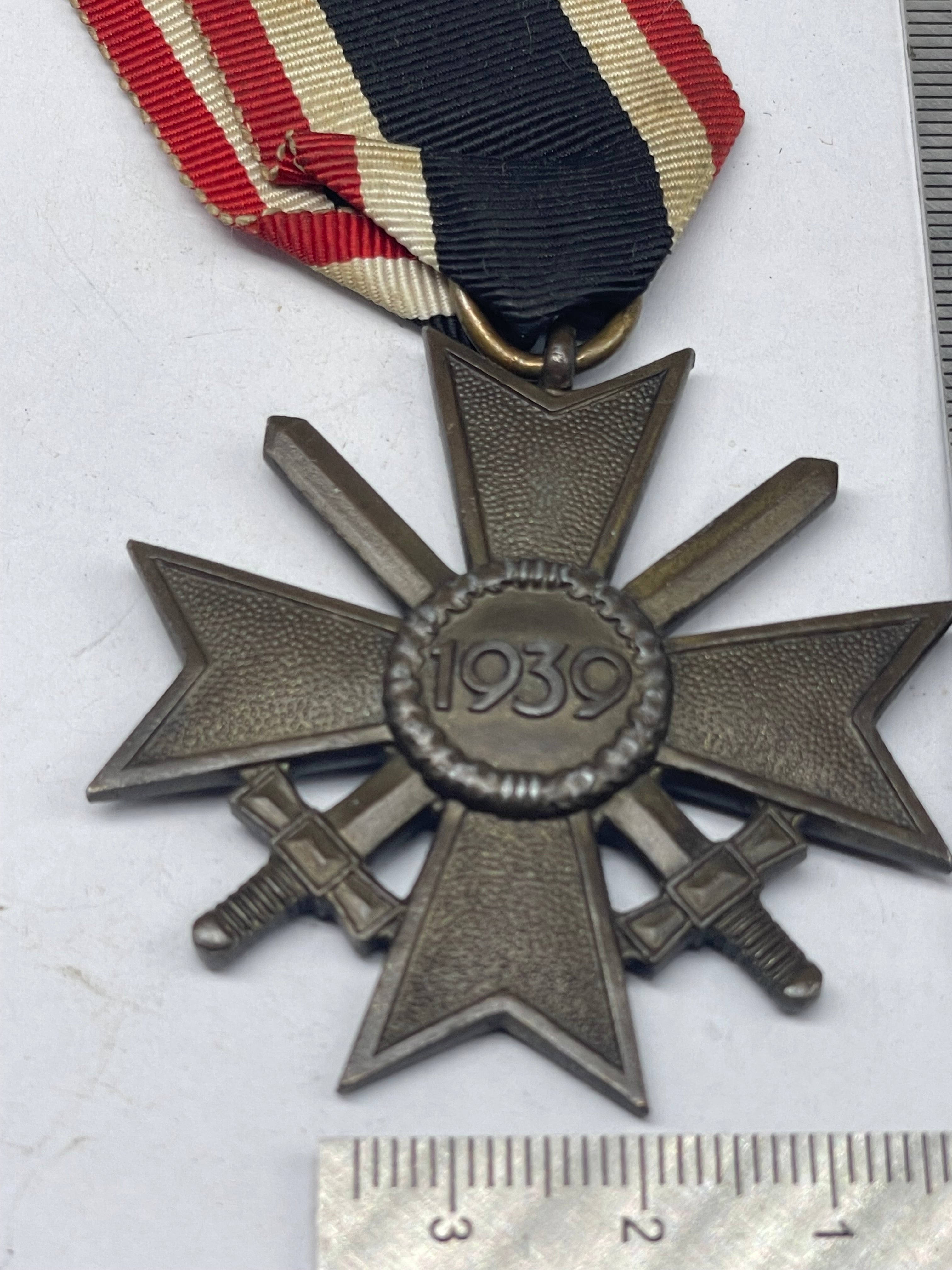 Original WW2 German War Merit Cross with Swords - The Militaria Shop