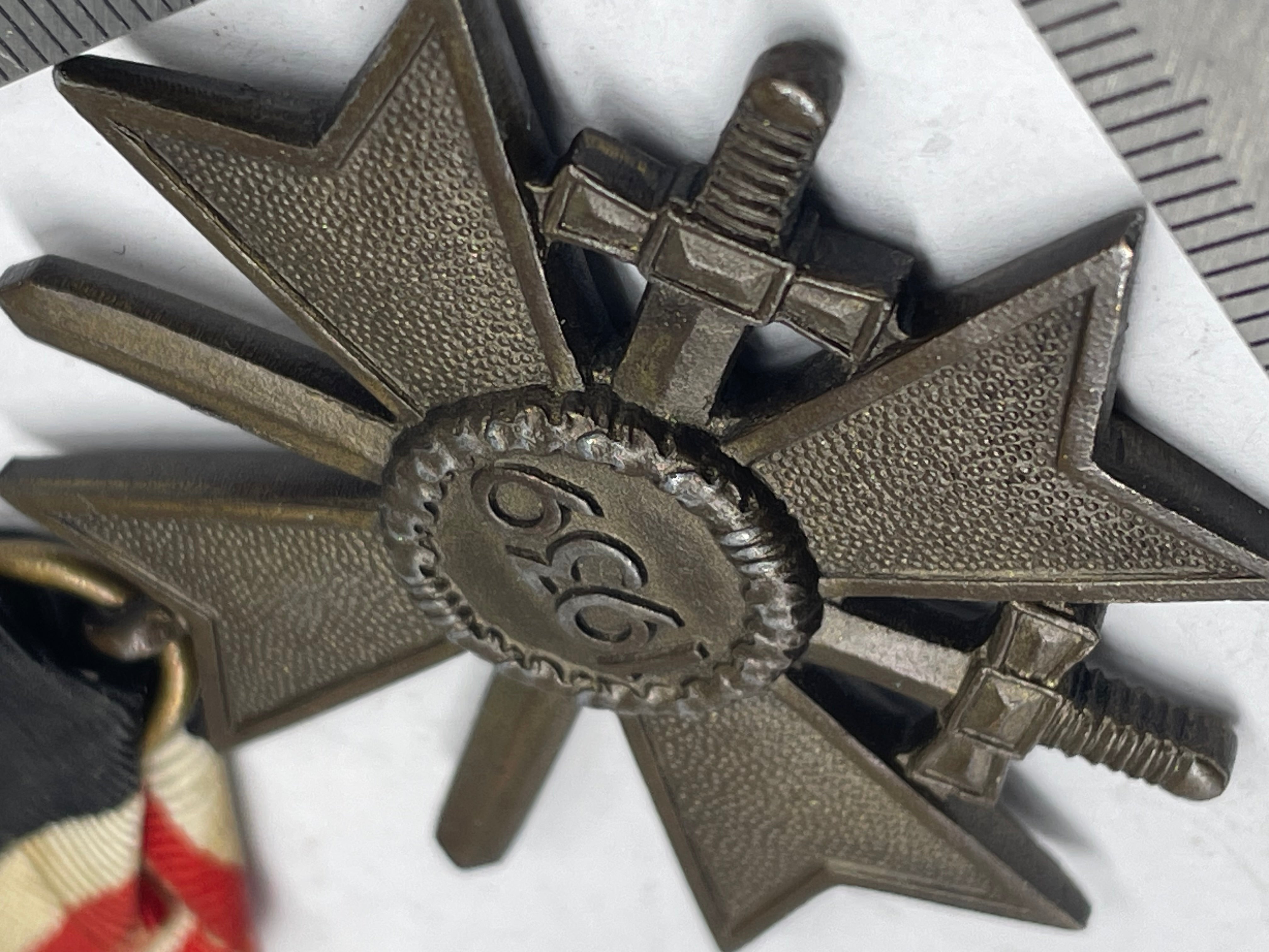 Original WW2 German War Merit Cross with Swords - The Militaria Shop