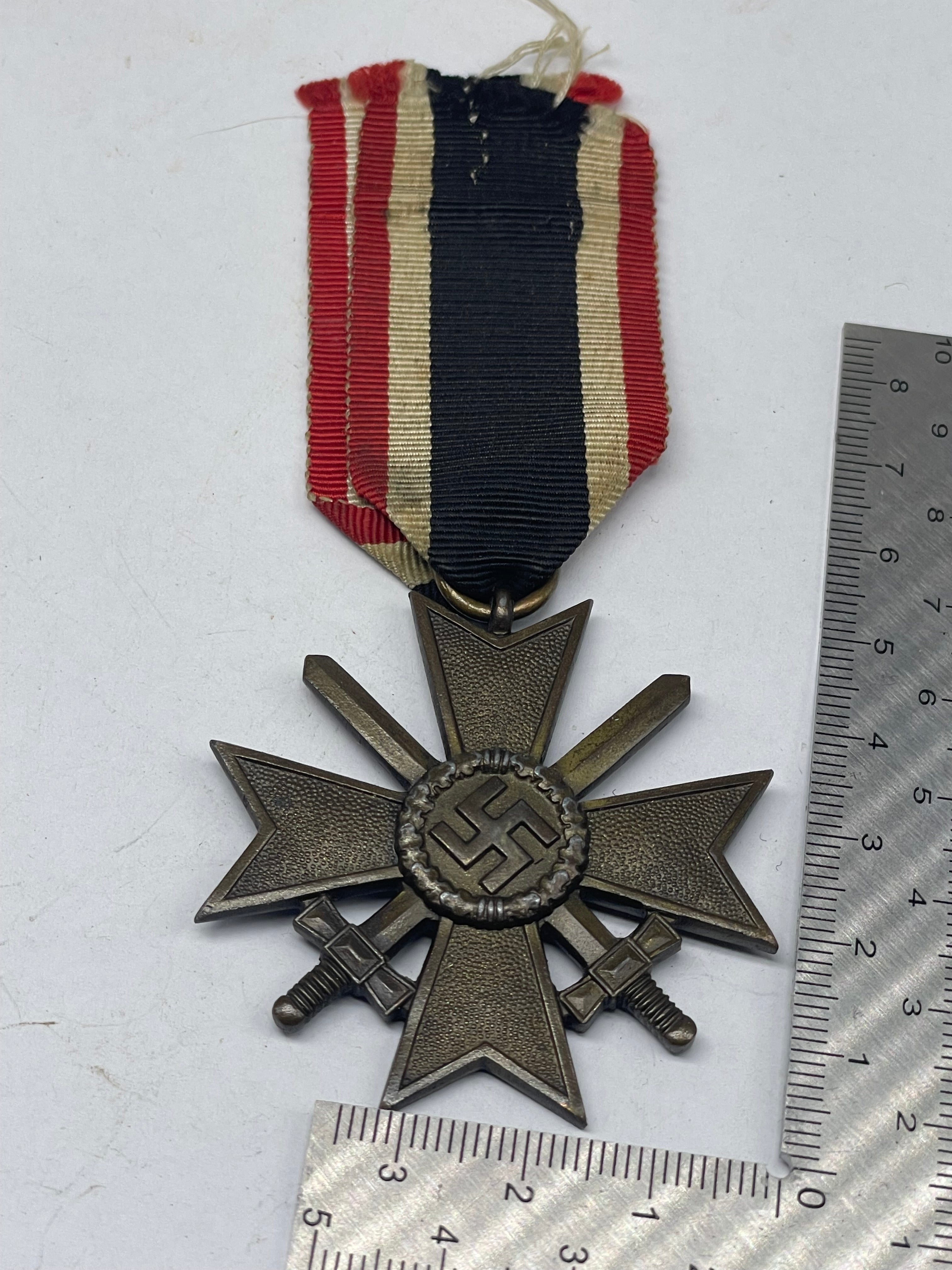 Original WW2 German War Merit Cross with Swords - The Militaria Shop