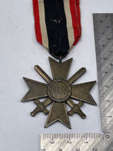Load image into Gallery viewer, Original WW2 German War Merit Cross with Swords - The Militaria Shop
