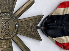 Load image into Gallery viewer, Original WW2 German War Merit Cross with Swords - The Militaria Shop
