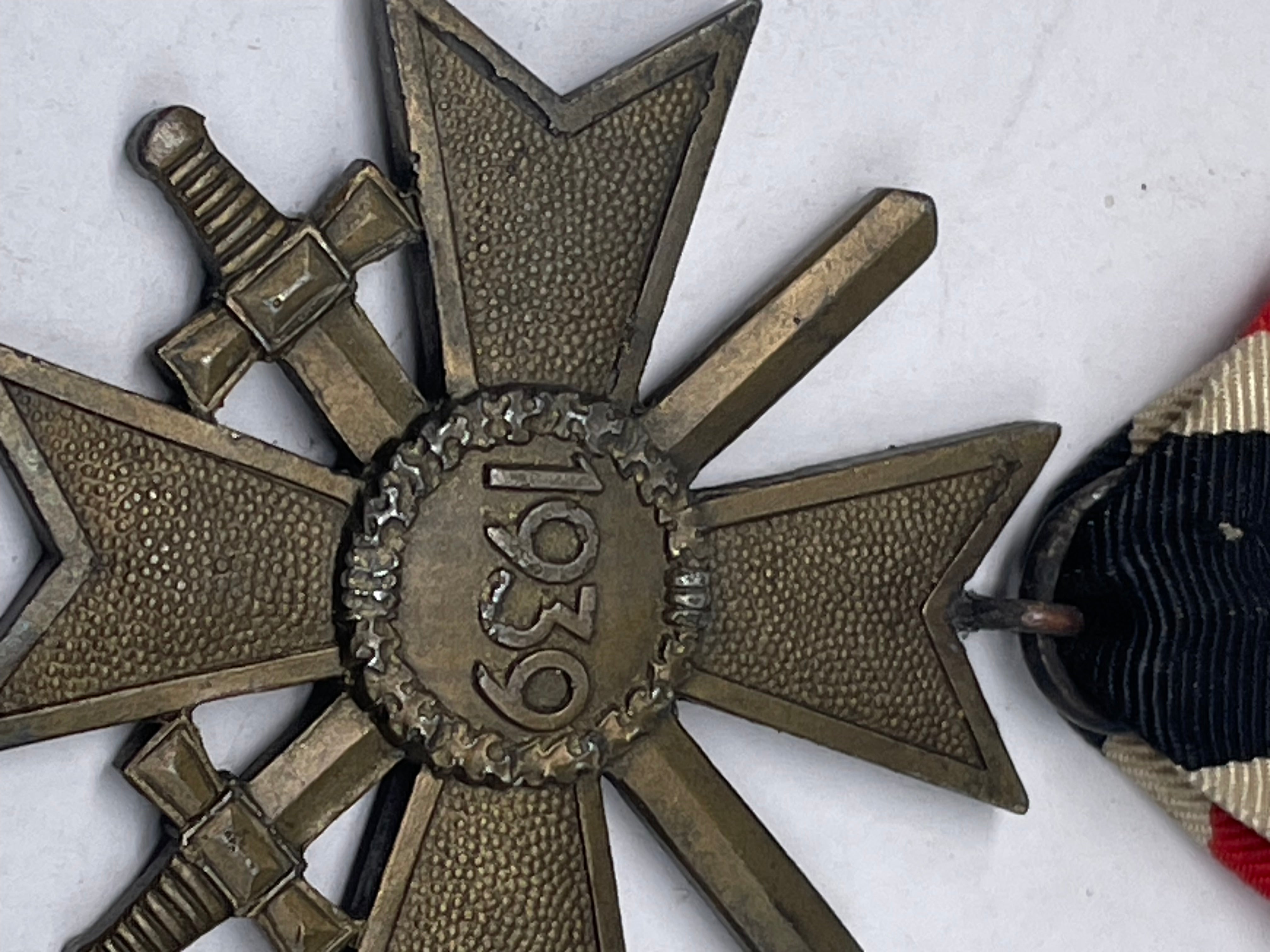 Original WW2 German War Merit Cross with Swords - The Militaria Shop
