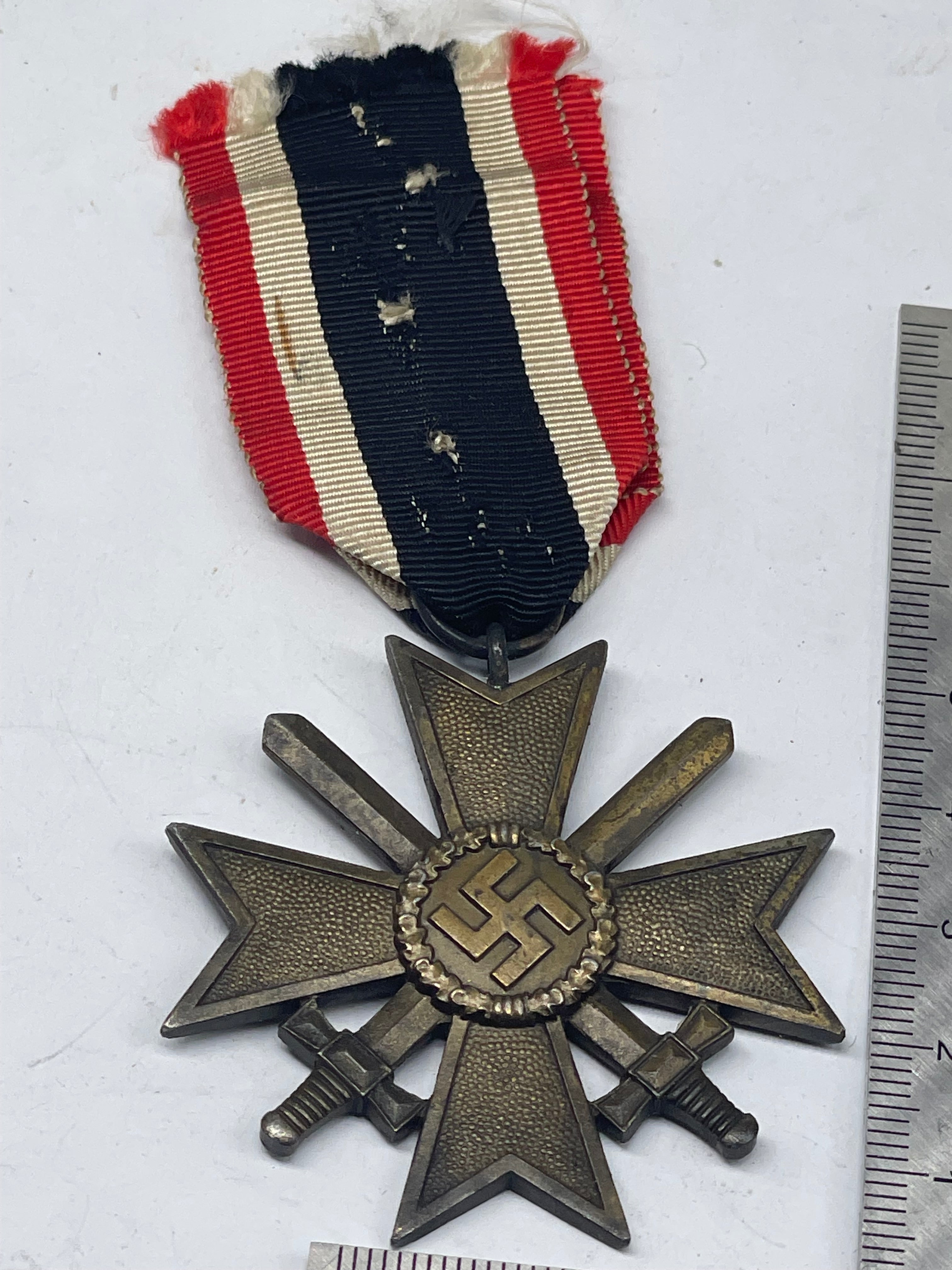 Original WW2 German War Merit Cross with Swords - The Militaria Shop