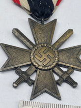 Load image into Gallery viewer, Original WW2 German War Merit Cross with Swords - The Militaria Shop

