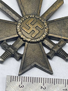 Original WW2 German War Merit Cross with Swords - The Militaria Shop