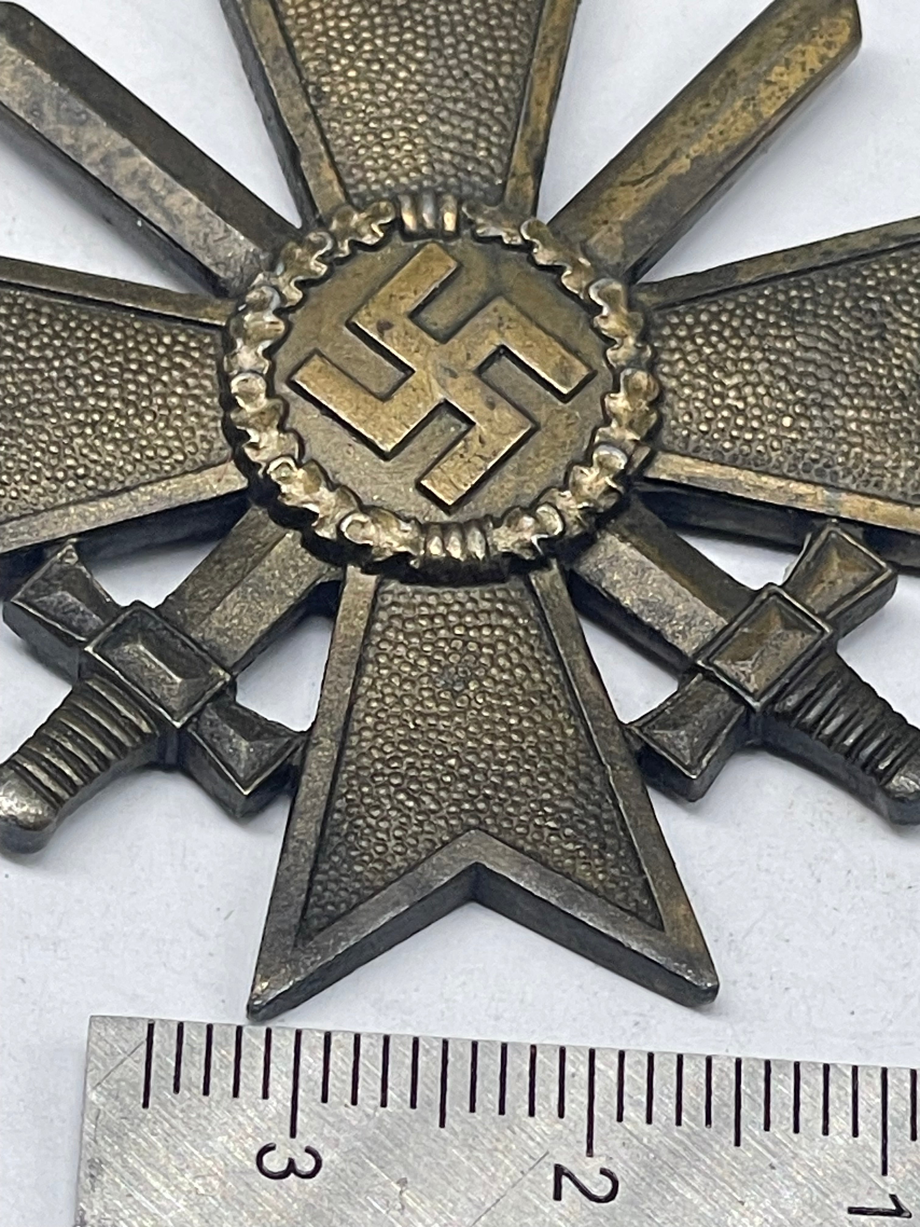 Original WW2 German War Merit Cross with Swords - The Militaria Shop