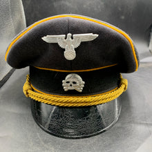 Load image into Gallery viewer, German Waffen SS Cavalry Officers Peaked Cap - Size 56cm - The Militaria Shop
