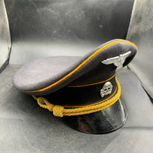 Load image into Gallery viewer, German Waffen SS Cavalry Officers Peaked Cap - Size 56cm - The Militaria Shop

