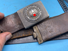 Load image into Gallery viewer, Original WW2 German Army Alloy Belt Buckle &amp; Belt
