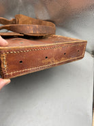Original WW2 Era Swedish Army Leather Magazine Carrying Bag - The Militaria Shop