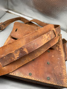 Original WW2 Era Swedish Army Leather Magazine Carrying Bag - The Militaria Shop