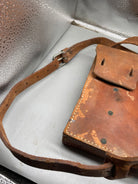 Original WW2 Era Swedish Army Leather Magazine Carrying Bag - The Militaria Shop