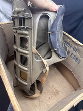 Load image into Gallery viewer, WW2 British Home Front Babies Gas Mask In Original Cardboard Box - The Militaria Shop
