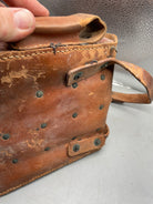 Original WW2 Era Swedish Army Leather Magazine Carrying Bag - The Militaria Shop