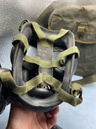 Original British Army Cold War Era Gas Mask with Filter in Bag - The Militaria Shop