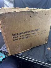 Load image into Gallery viewer, WW2 British Home Front Babies Gas Mask In Original Cardboard Box - The Militaria Shop
