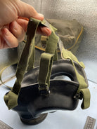 Original British Army Cold War Era Gas Mask with Filter in Bag - The Militaria Shop