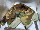 Original US Army Woodland Camouflage Helmet Cover in Good Condition - The Militaria Shop