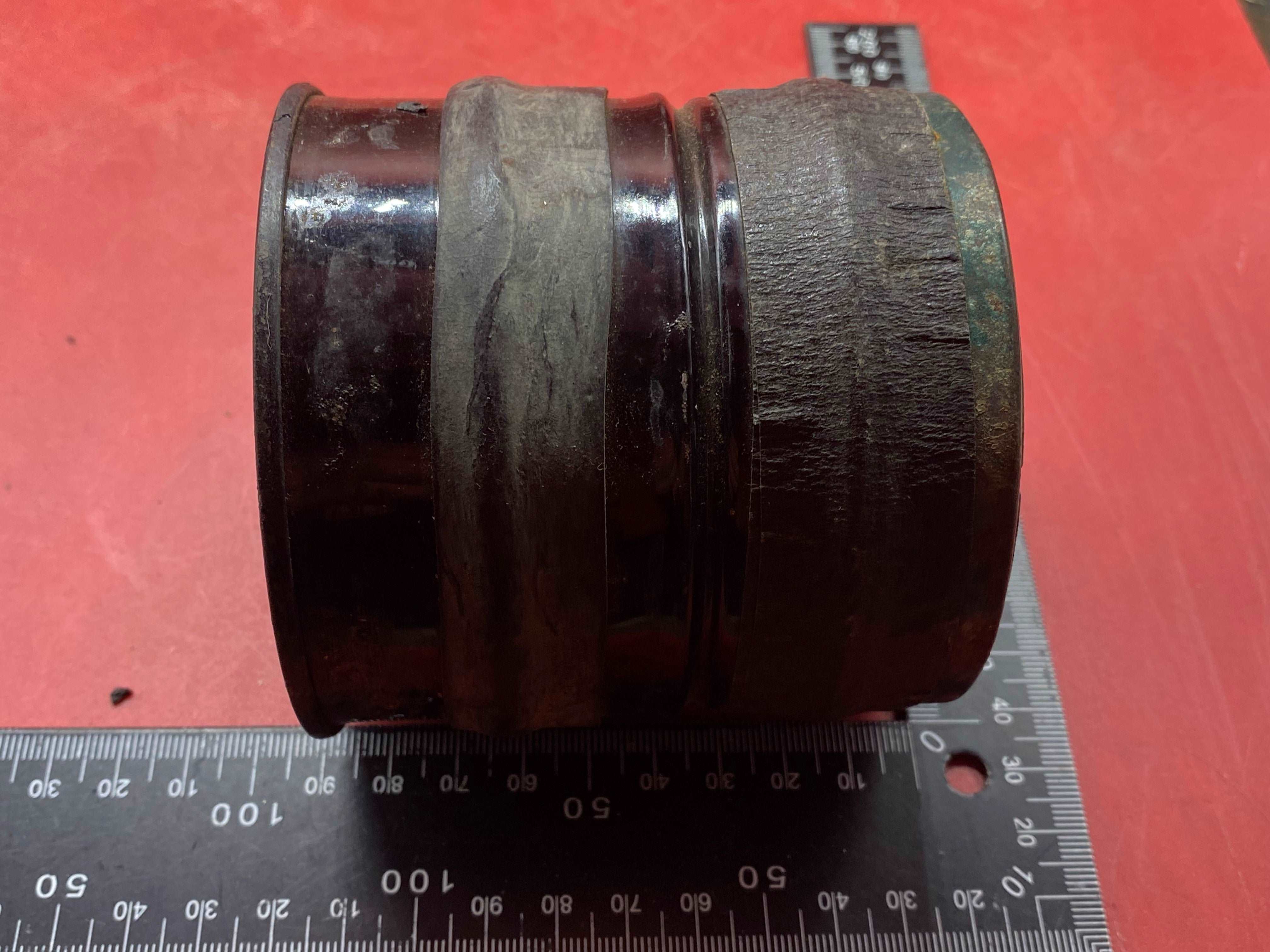 1938 Dated WW2 British Home Front Civilian Gas Mask Filter. - The Militaria Shop
