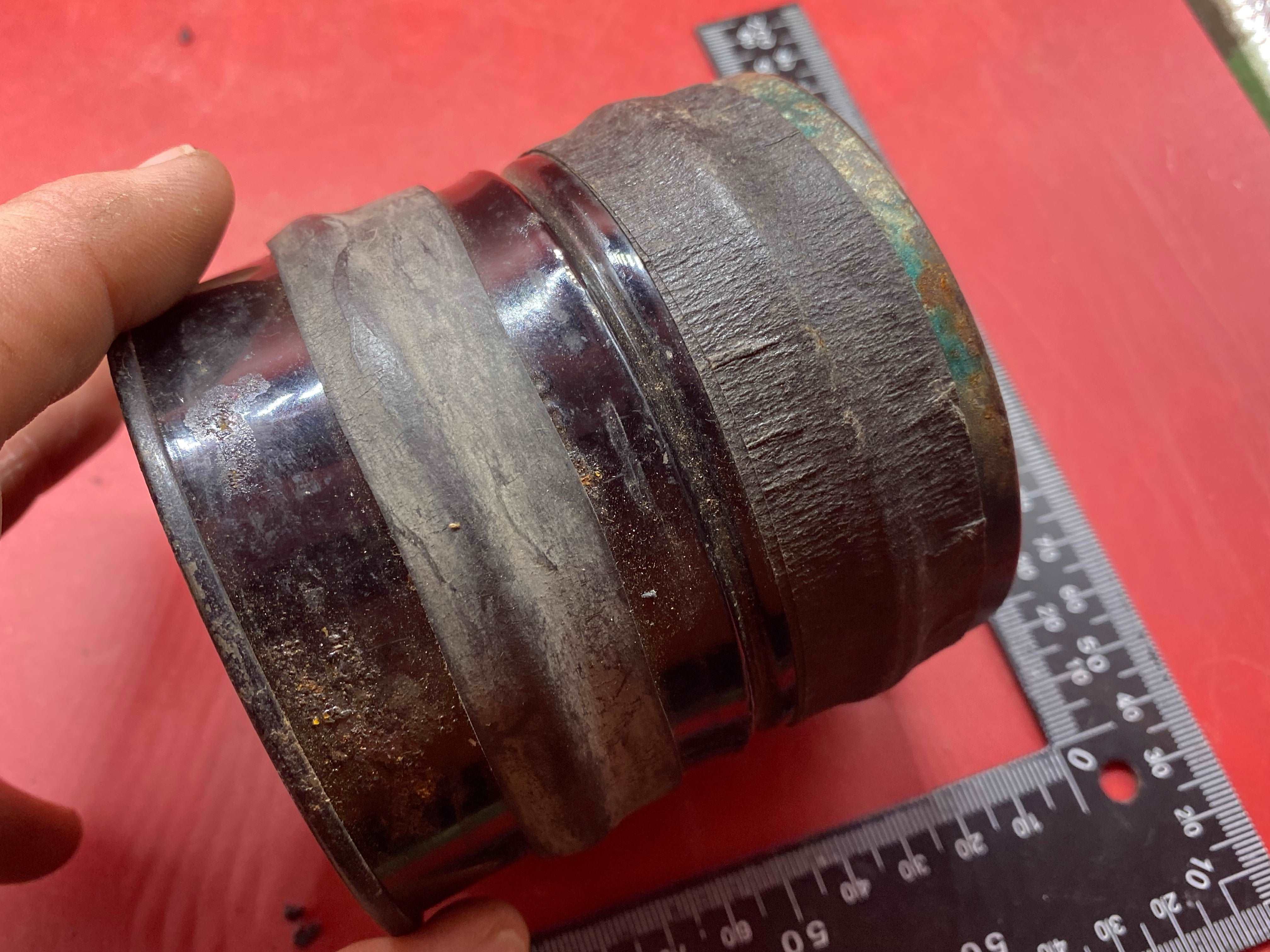 1938 Dated WW2 British Home Front Civilian Gas Mask Filter. - The Militaria Shop