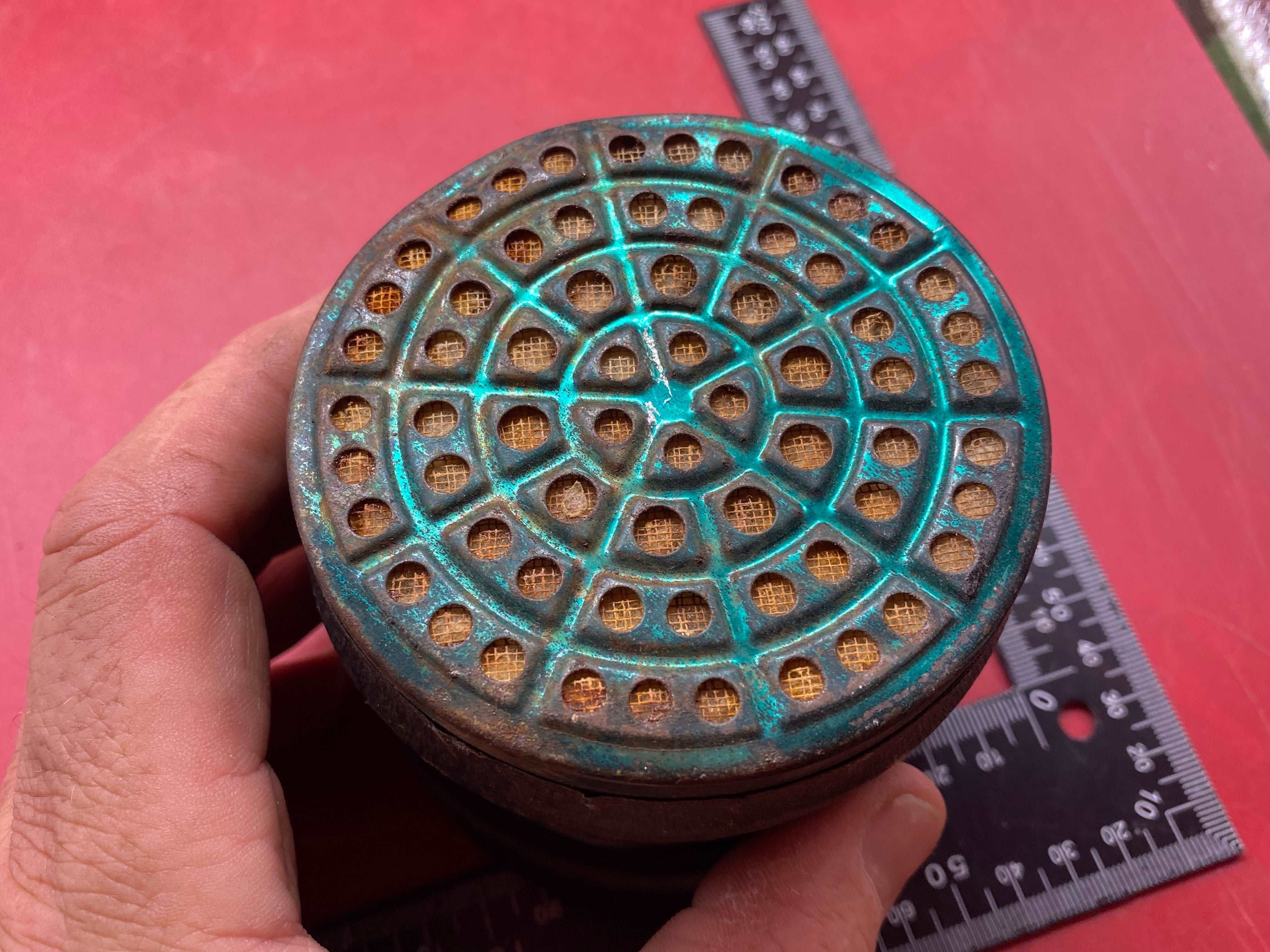 1938 Dated WW2 British Home Front Civilian Gas Mask Filter. - The Militaria Shop
