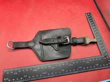 Lade das Bild in den Galerie-Viewer, Reproduction WW2 German Officers Black Leather Sword Hanging Frog with Buckle
