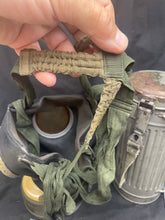 Load image into Gallery viewer, WW2 German Kriegsmarine Issue Gas Mask in Correct Navy Painted Tin
