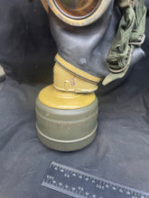 Load image into Gallery viewer, WW2 German Kriegsmarine Issue Gas Mask in Correct Navy Painted Tin
